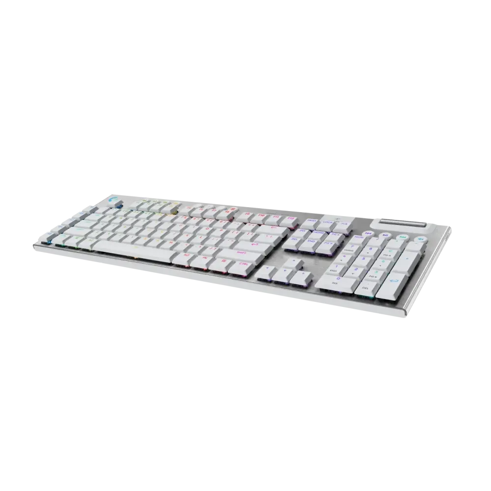 Безжична геймърска механична клавиатура Logitech G915X White Lightspeed - GL Tactile Switch