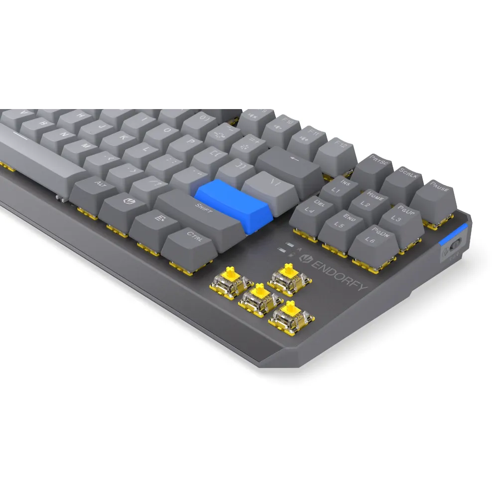 Endorfy механична клавиатура Thock Wireless V2 TKL, PBT, Endorfy Yellow switch, US Layout Endorfy механична клавиатура Thock Wireless V2 TKL, PBT, Endorfy Yellow switch, US Layout
