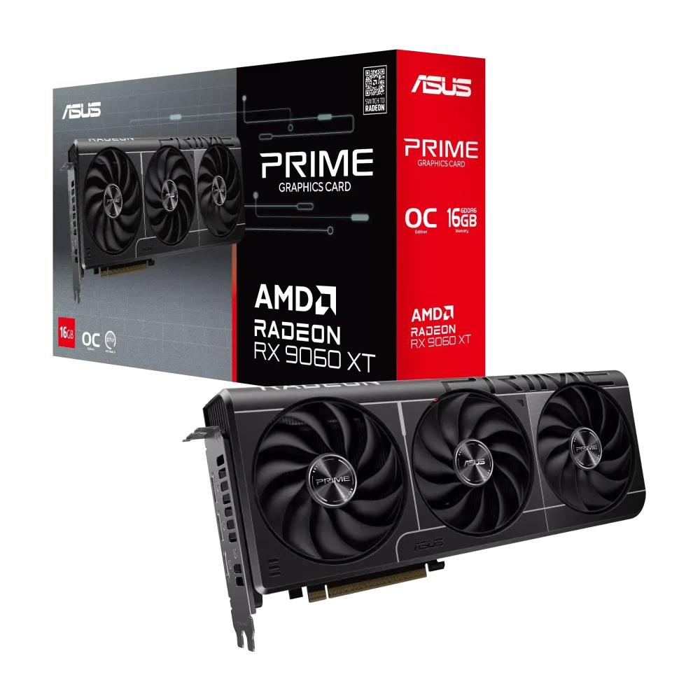 Видео карта ASUS PRIME RADEON RX 9060 XT OC 16GB GDDR6