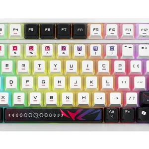 Геймърска безжична Клавиатура ASUS ROG Azoth X - White