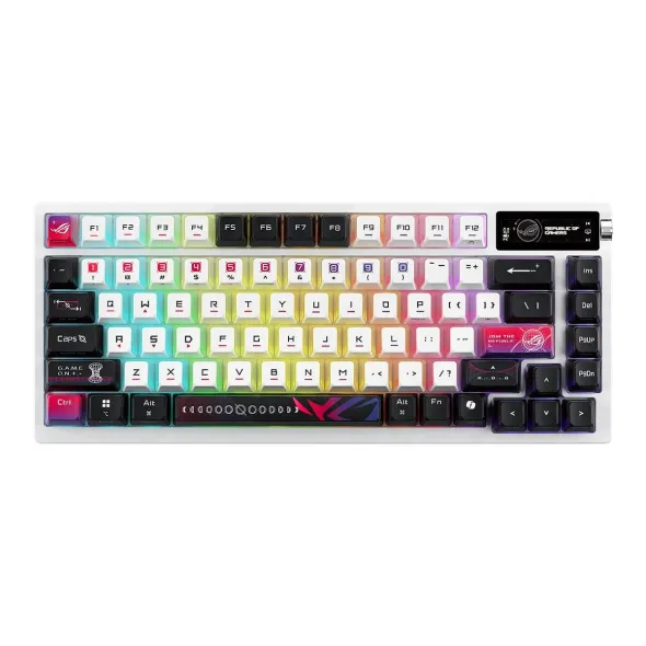 Геймърска безжична Клавиатура ASUS ROG Azoth X - White