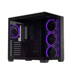 Кутия ASUS A32 PLUS Tempered Glass + 4 ARGB Вентилатора - Black