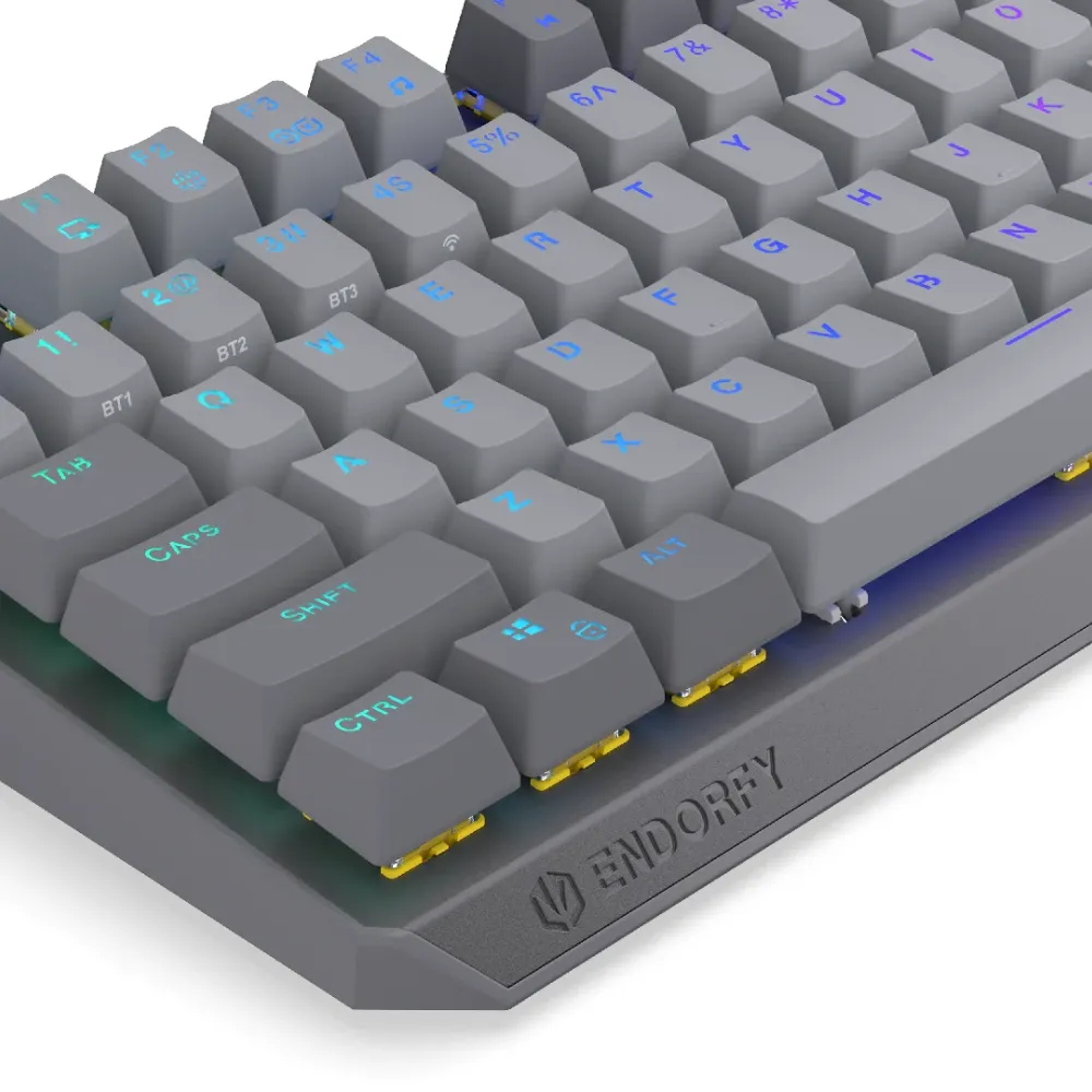 Endorfy механична клавиатура Thock Wireless V2 TKL, PBT, Endorfy Yellow switch, US Layout