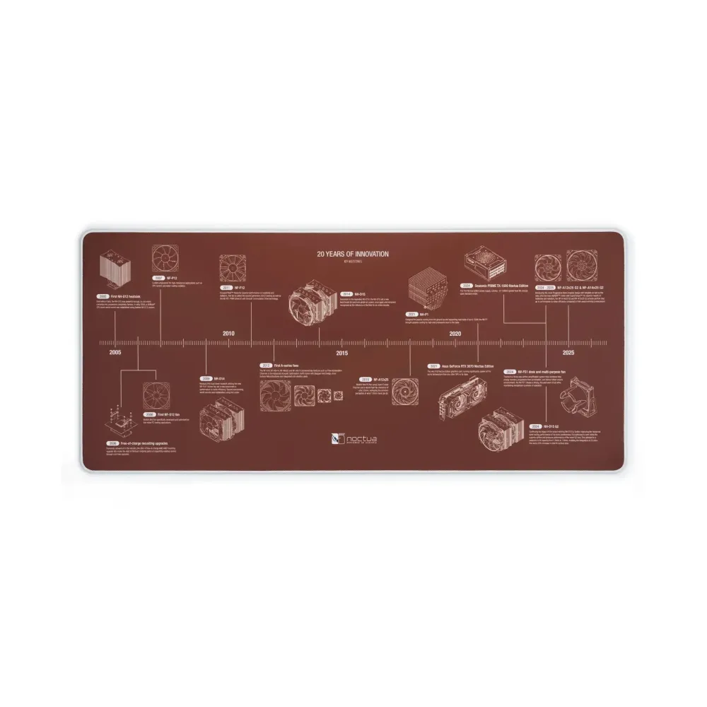 Подложка за мишка Noctua NP-DM3 Anniversary Deskmat - 900 x 400 x 4 mm Подложка за мишка Noctua NP-DM3 Anniversary Deskmat - 900 x 400 x 4 mm