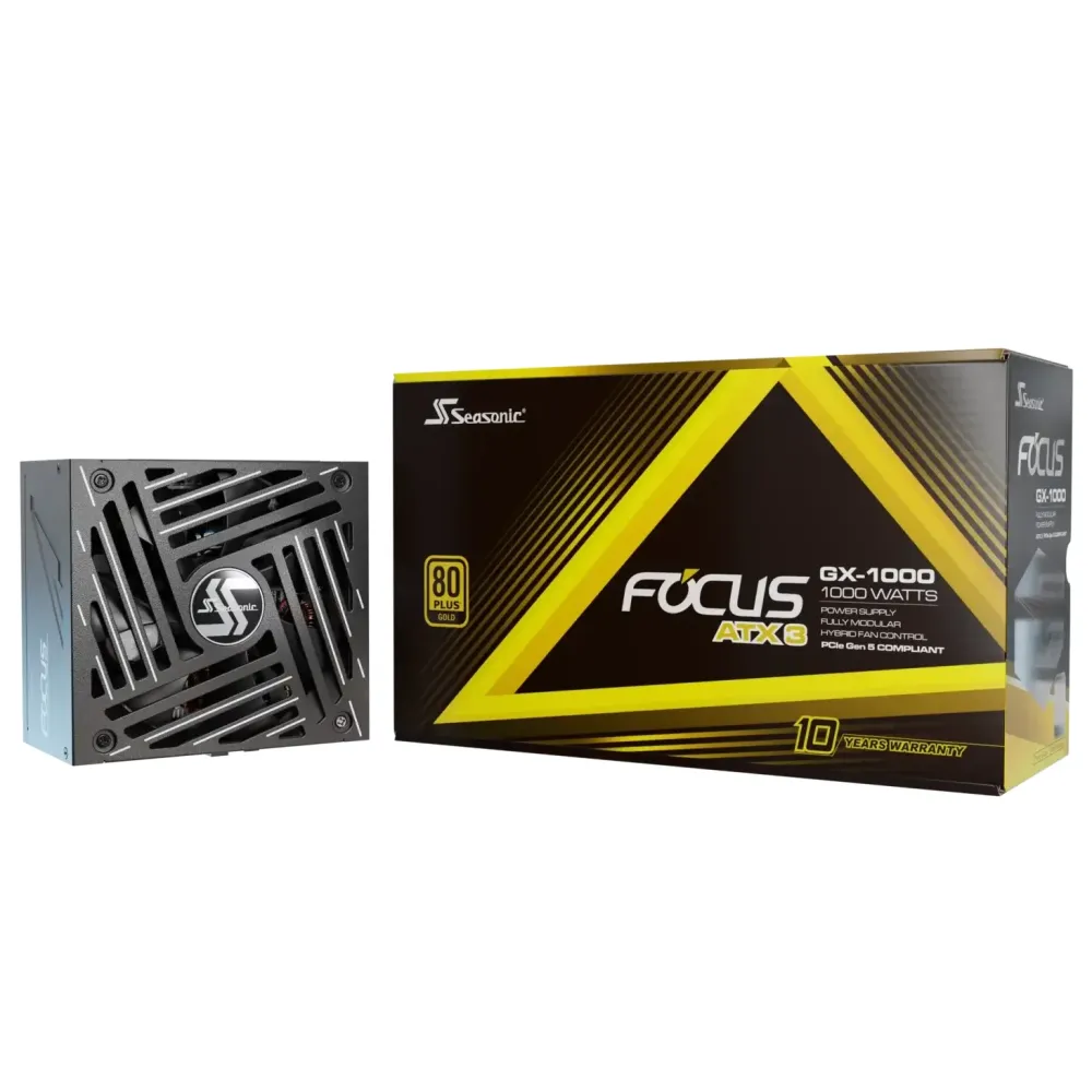 Захранващ блок SEASONIC FOCUS GX-1000 (2024) 1000W 80+ Gold, Fully Modular Захранващ блок SEASONIC FOCUS GX-1000 (2024) 1000W 80+ Gold, Fully Modular