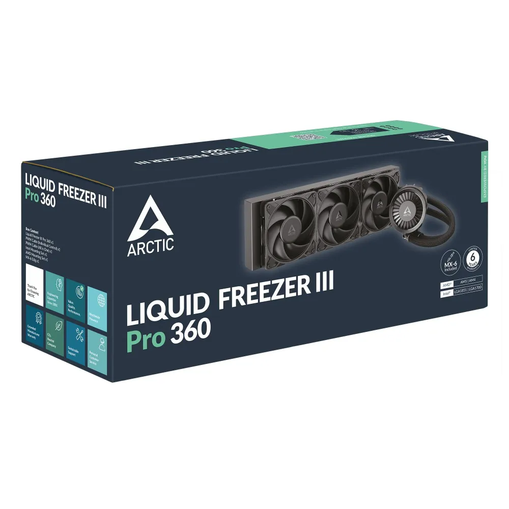 Охладител за процесор Arctic Liquid Freezer III Pro 360 - Black