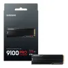 SSD SAMSUNG 9100 PRO 2TB, PCIe 5.0 NVMe M.2 Type 2280 Heatsink
