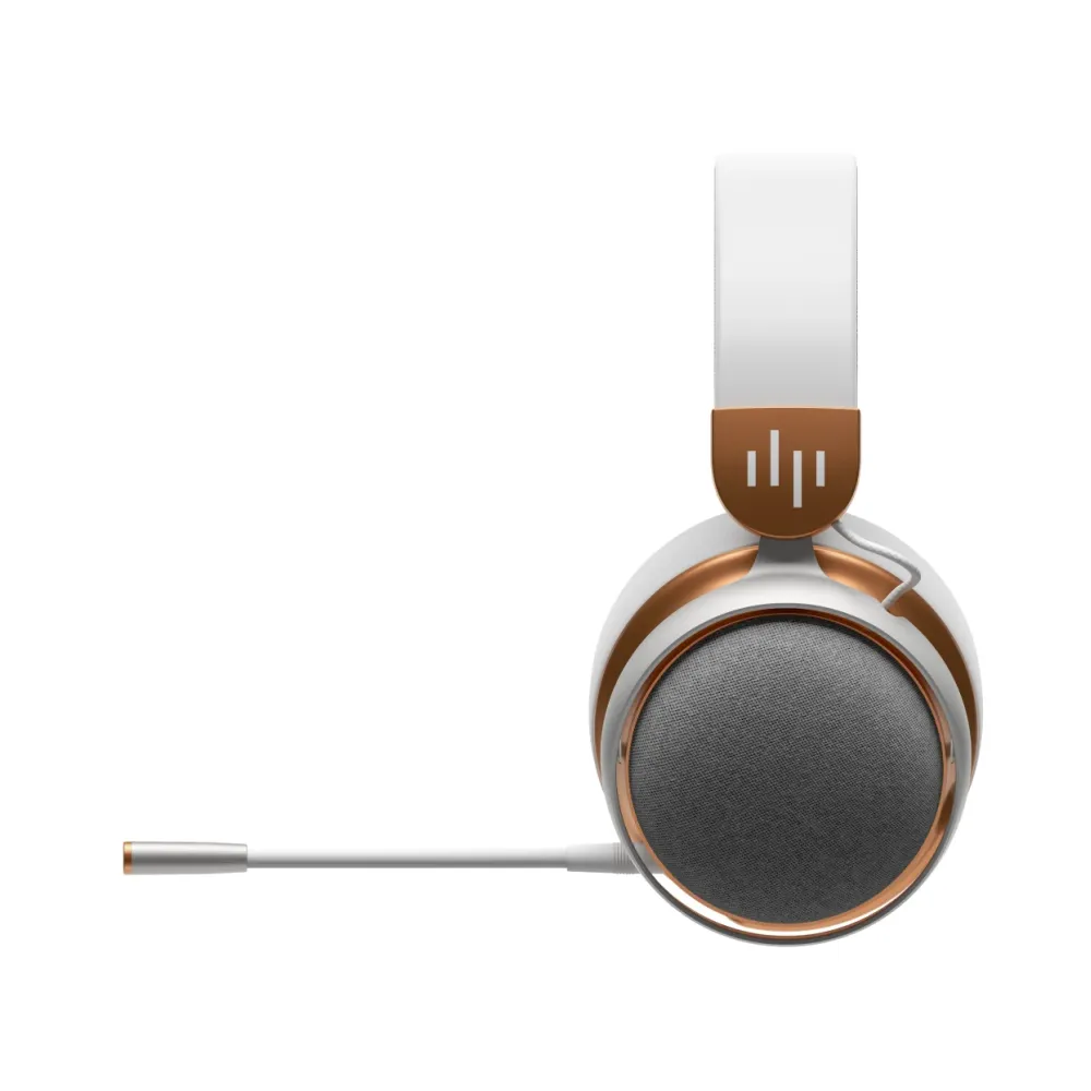 Геймърски безжични слушалки Dark Project Sono Wireless - White/Gold Геймърски безжични слушалки Dark Project Sono Wireless - White/Gold