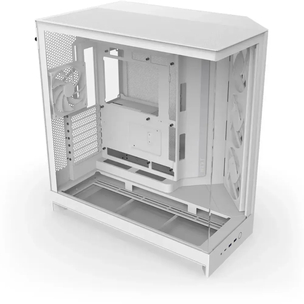 Кутия NZXT H9 Flow RGB Dual-Chamber - White