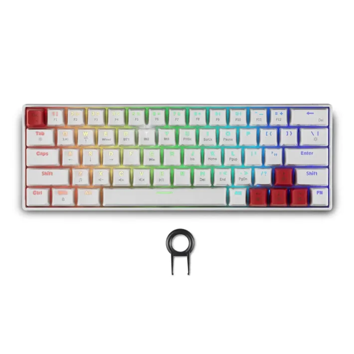 Геймърска безжична клавиатура Spartan Gear Pegasus 2 RGB White Геймърска безжична клавиатура Spartan Gear Pegasus 2 RGB White