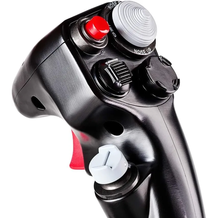 Жичен джойстик Thrustmaster F-16C Viper, Авиосимулатор за PC, Черен