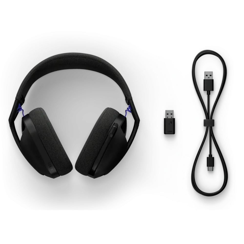 Геймърски безжични слушалки Logitech G321 Lightspeed, Микрофон, Черни