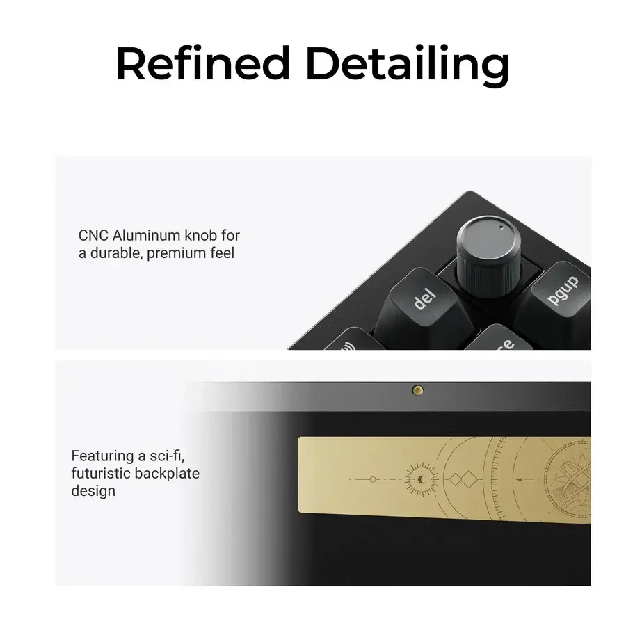 Безжична механичка клавиатура Keychron Q1 Ultra 8K Black - Silk POM Switch Red Безжична механичка клавиатура Keychron Q1 Ultra 8K Black - Silk POM Switch Red