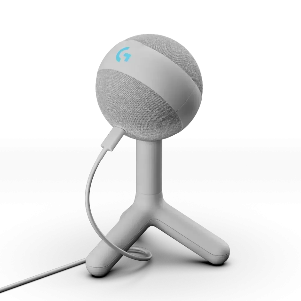 Динамичен микрофон Logitech YETI ORB White