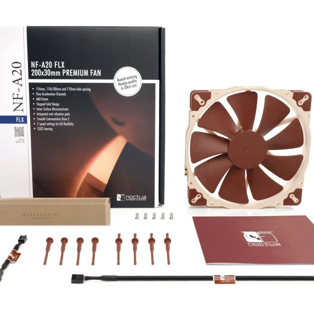 Вентилатор Noctua NF-A20 FLX 200x200x30mm