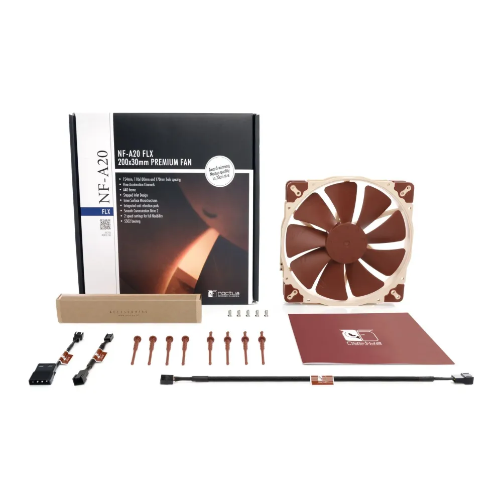 Вентилатор Noctua NF-A20 FLX 200x200x30mm Вентилатор Noctua NF-A20 FLX 200x200x30mm