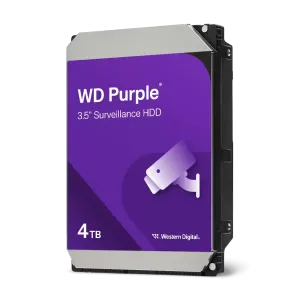Хард диск WD Purple, 4TB, 5400rpm, 128MB, SATA 3, WD44PURZ