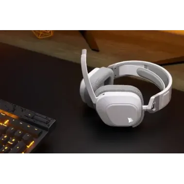 Геймърски слушалки с микрофон Corsair HS80 MAX White безжични и блутут PC/PS5/PS4 Геймърски слушалки с микрофон Corsair HS80 MAX White безжични и блутут PC/PS5/PS4