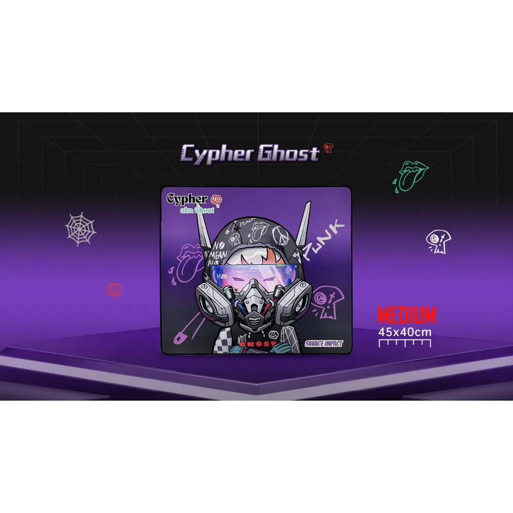 Геймърски пад A4 Bloody BP-45W Cypher Ghost - 450 x 400 x 5mm