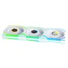 Вентилатори 3бр Lian Li UNI FAN SL Wireless LCD Reverse Blade ARGB PWM - 120 mm Бели