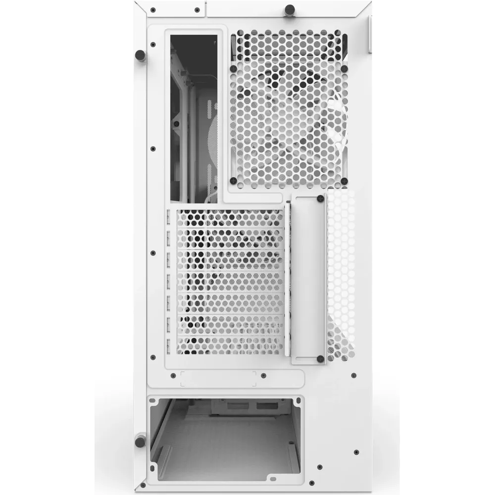 Кутия NZXT H5 Flow 2024 White, Mid-Tower Кутия NZXT H5 Flow 2024 White, Mid-Tower