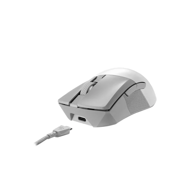 Геймърска безжична мишка ASUS ROG Gladius III Wireless AimPoint - Бяла