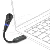 Микрофон с гъвкаво рамо Delock 66499 - USB и Mute бутон