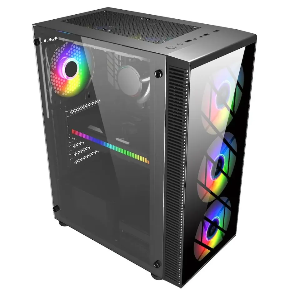 Кутия FSP CMT192 TG ATX Mid Tower, Черна Кутия FSP CMT192 TG ATX Mid Tower, Черна