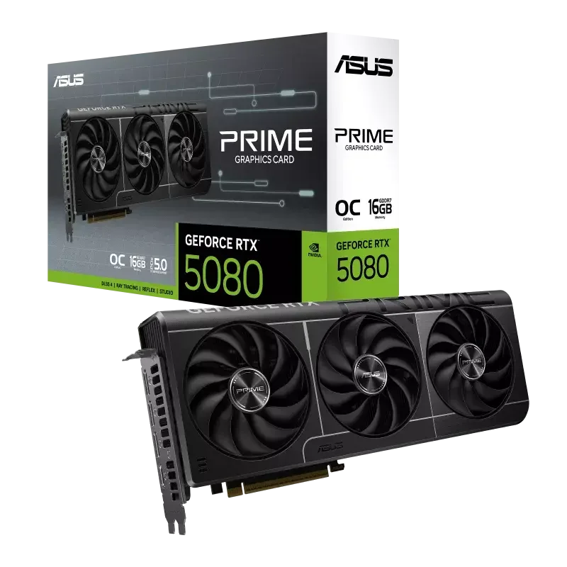 Видео карта ASUS PRIME GeForce RTX 5080 OC 16GB GDDR7 Видео карта ASUS PRIME GeForce RTX 5080 OC 16GB GDDR7