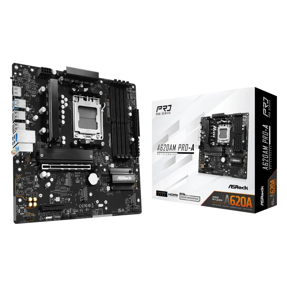 Дънна платка ASRock A620AM PRO-A, AM5