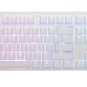 Геймърскa механична клавиатура Ducky One 3 Pure White Full Size Hotswap Cherry MX Black, RGB, PBT Keycaps