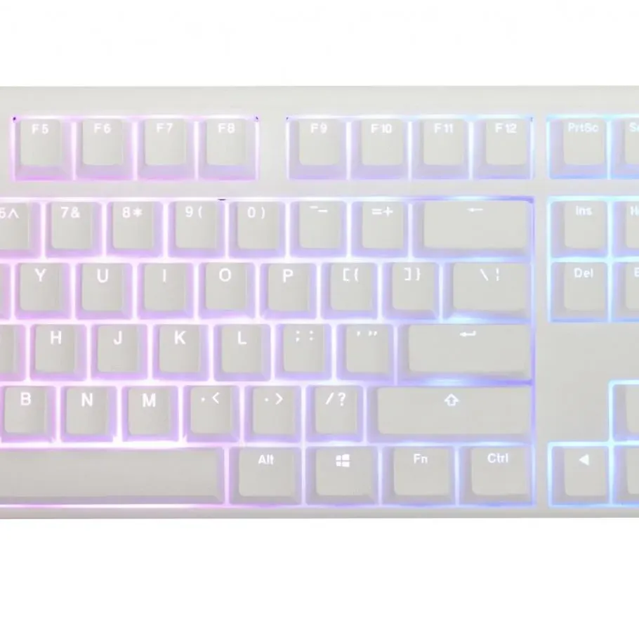 Геймърскa механична клавиатура Ducky One 3 Pure White Full Size Hotswap Cherry MX Black, RGB, PBT Keycaps