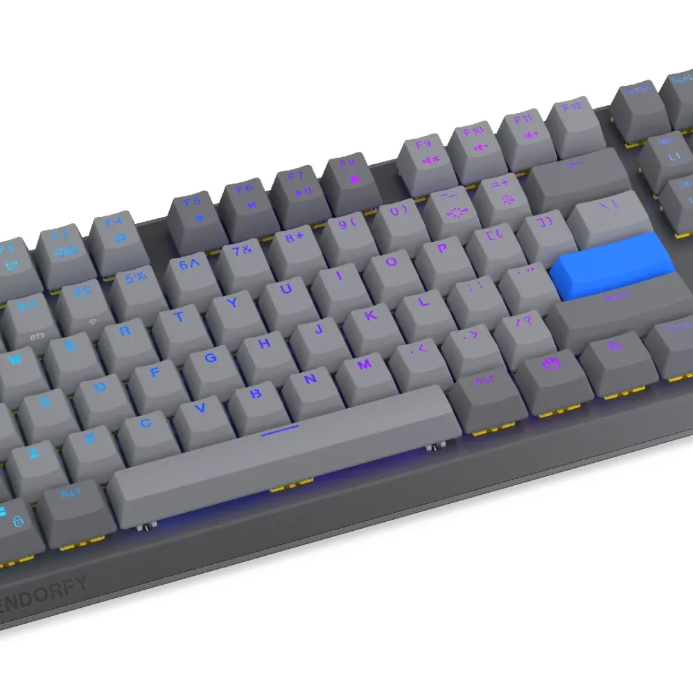 Endorfy механична клавиатура Thock Wireless V2 TKL, PBT, Endorfy Yellow switch, US Layout