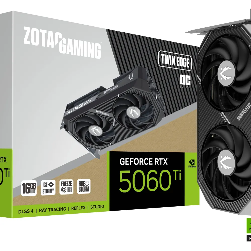 Видео карта ZOTAC GAMING RTX 5060 TI Twin Edge OC 16GB GDDR7