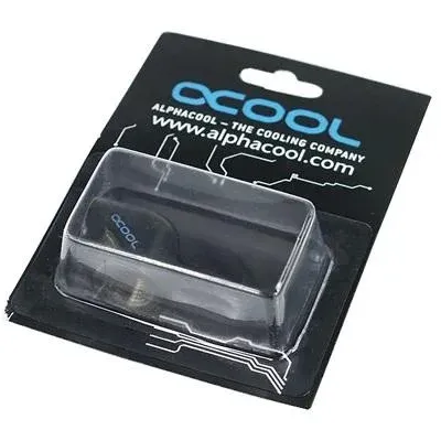 L-конектор Alphacool HF, Вътрешна резба G1/4 - G1/4, 90°, Черен мат