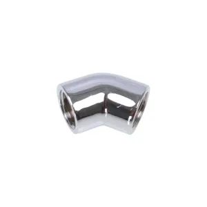 L-конектор Alphacool HF, Вътрешна резба G1/4 - G1/4, 45°, Хром