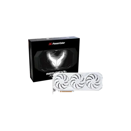 Видео карта PowerColor Radeon RX 9070 XT Red Devil Spectral White 16GB GDDR6