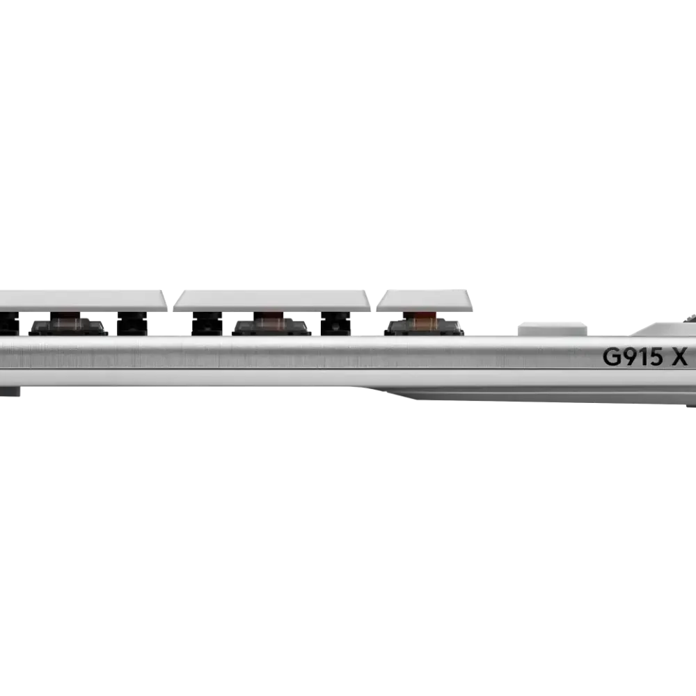 Безжична геймърска механична клавиатура Logitech G915X White Lightspeed - GL Tactile Switch