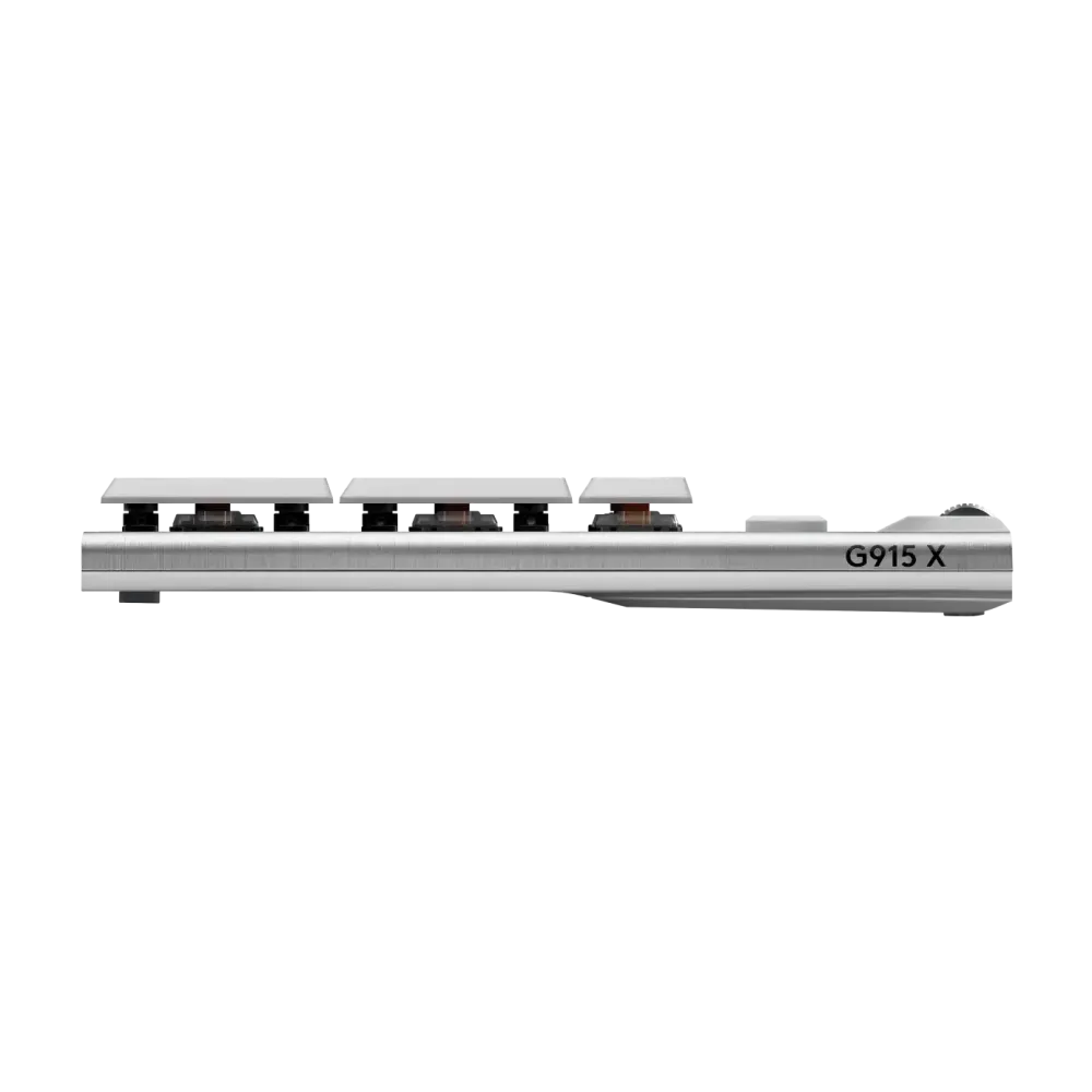 Безжична геймърска механична клавиатура Logitech G915X White Lightspeed - GL Tactile Switch