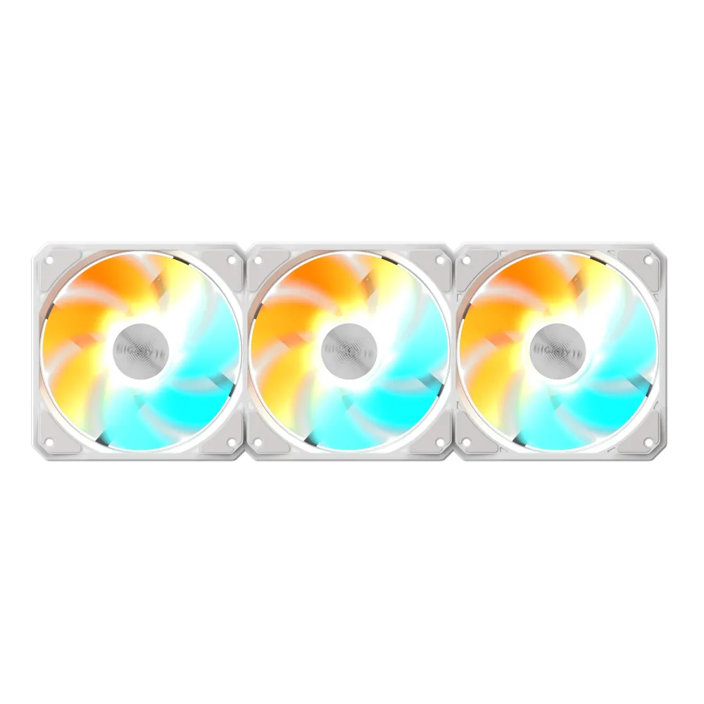 Комплект вентилатори 3-Pack GIGABYTE AORUS EZ CHAIN RVS FAN 120 ICE, 120x120x25mm ARGB
