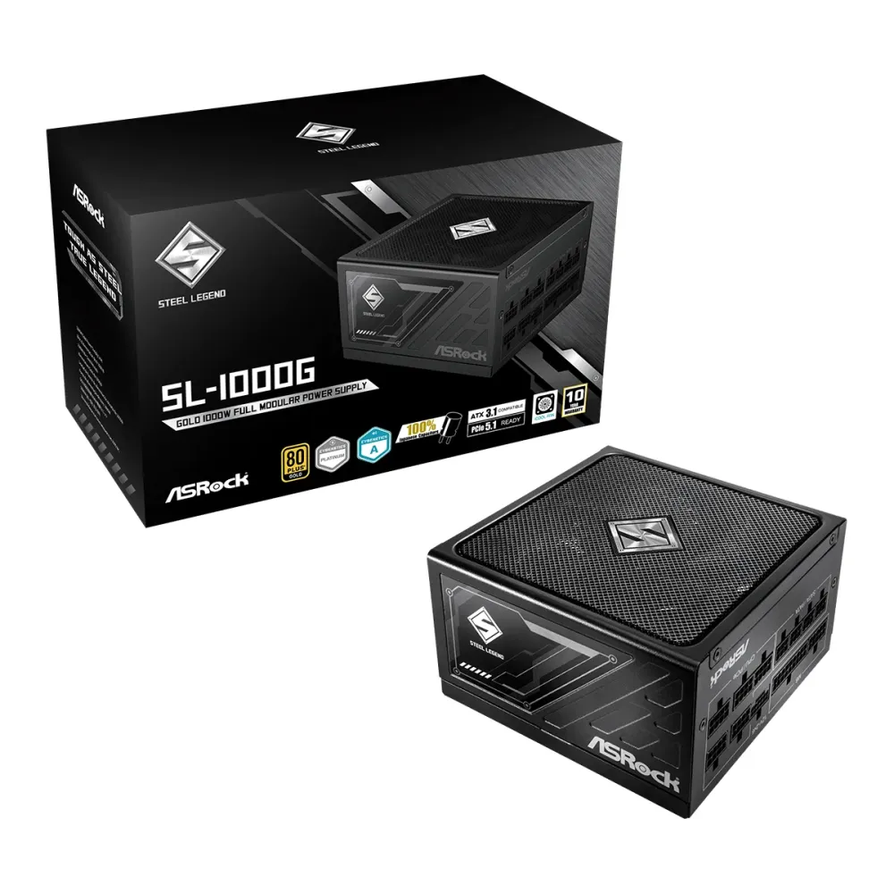 Захранващ блок ASRock Steel Legend 1000W 80+ Gold