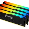 Памет Kingston FURY Beast Black RGB 64GB(4x16GB) DDR4 3200MHz CL16