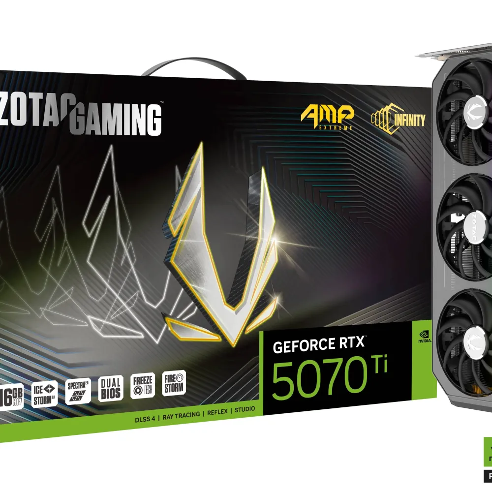 Видео карта ZOTAC GAMING RTX 5070 TI AMP Extreme INFINITY 16GB GDDR7