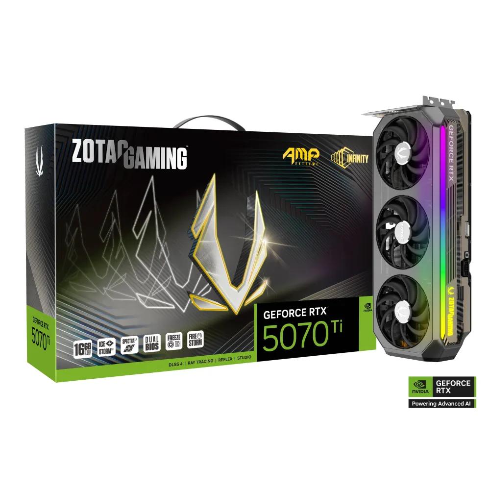 Видео карта ZOTAC GAMING RTX 5070 TI AMP Extreme INFINITY 16GB GDDR7 Видео карта ZOTAC GAMING RTX 5070 TI AMP Extreme INFINITY 16GB GDDR7