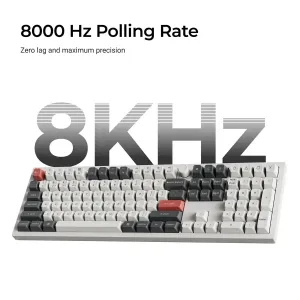 Безжична механичка клавиатура Keychron Q6 Ultra 8K Black - Silk POM Switch Red Безжична механичка клавиатура Keychron Q6 Ultra 8K Black - Silk POM Switch Red