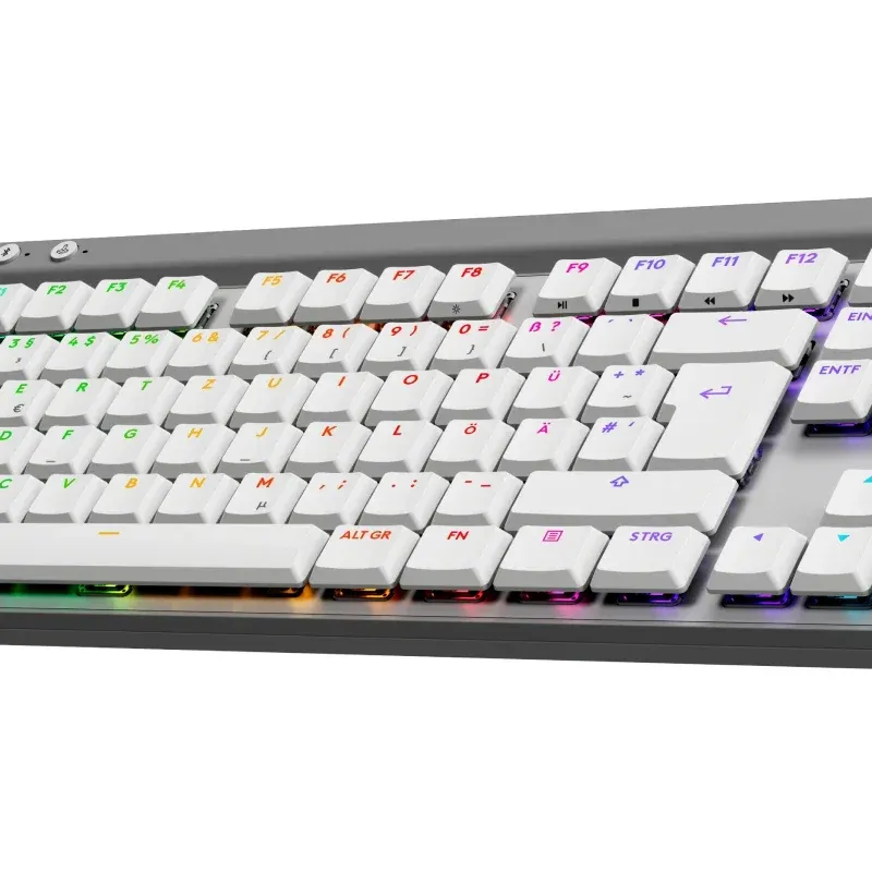 Безжична геймърска клавиатура Logitech G515 Lightspeed TKL White