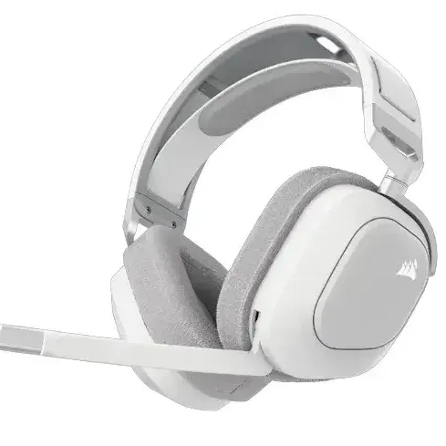Геймърски слушалки с микрофон Corsair HS80 MAX White безжични и блутут PC/PS5/PS4