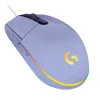 Геймърска мишка Logitech G102 LightSync, RGB, Оптична, Жична, USB, Лилав