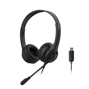 А4tech HU-8 Слушалки с микрофон, USB, въртящ се микрофон