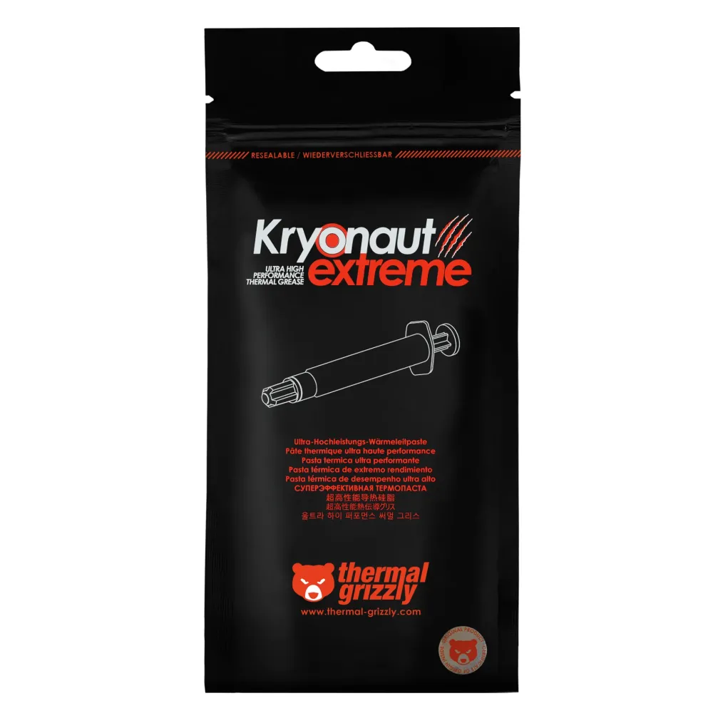 Термо паста Thermal Grizzly Kryonaut Extreme, 6g, Черен